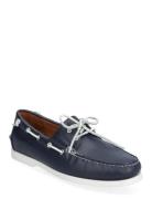 Polo Ralph Lauren Merton Leather Boat Shoe Marinblå