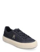 Vulc Sneaker Linnen Låga Sneakers Blue Tommy Hilfiger