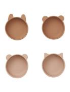 Liewood Iggy Silic Bowls - 4 Pack Rosa