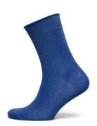 Lucinda Glitter Socks Lingerie Socks Regular Socks Blue Mp Denmark