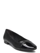 Woms Ballerina Ballerinaskor Ballerinas Black Tamaris