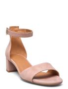 Sandals Sandal Med Klack Pink Billi Bi