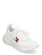 Tjw Knit Runner Låga Sneakers White Tommy Hilfiger