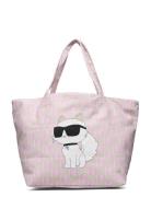 K/Ikonik 2.0 Choup Mono Shop Bags Totes Pink Karl Lagerfeld