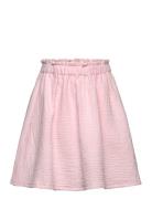 Skirt Muslin Dresses & Skirts Skirts Short Skirts Pink Huttelihut