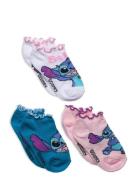 Pack 3 Low Socks Sockor Strumpor Multi/patterned Lilo & Stitch