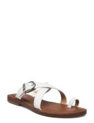 Ashton Flat Thong Platta Sandaler White Michael Kors