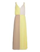 D6Ruelle Colourblock Dress Maxiklänning Festklänning Yellow Dante6