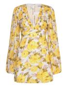 Blythe Mini Dress Kort Klänning Yellow Faithfull The Brand