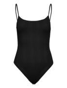 Textured Swimsuit Baddräkt Badkläder Black Mango