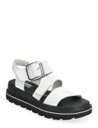 W1650-80 Shoes Summer Shoes Platform Sandals White Rieker