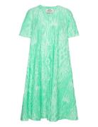 Chakra Trish Dress Aop Knälång Klänning Green Mads Nørgaard