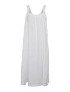 Vmgili Detailed Singlet Dress Wvn Ga Knälång Klänning White Vero Moda