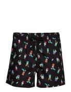 Tiki Soda Swim Shorts Badshorts Black Happy Socks