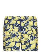 Borg Print Swim Shorts Badshorts Yellow Björn Borg