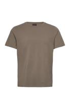 Kyran T-Shirt S-S Designers T-shirts Short-sleeved Khaki Green Oscar J...