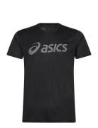 Core Asics Top Sport T-shirts Short-sleeved Black Asics