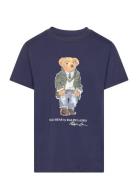 Polo Bear & Big Pony Cotton Tee Tops T-shirts Short-sleeved Blue Ralph...