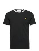Ringer T-Shirt Tops T-shirts Short-sleeved Black Lyle & Scott