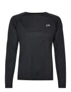 Women Core Running T-Shirt L/S Sport T-shirts & Tops Long-sleeved Blac...