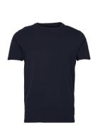 Mens Stretch Crew Neck Tee S/S Tops T-shirts Short-sleeved Blue Lindbe...