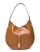 Polo Id Calfskin Large Shoulder Bag Bags Top Handle Bags Brown Polo Ra...