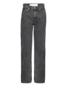 High Rise Straight Bottoms Jeans Straight-regular Grey Calvin Klein Je...