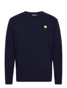 Double A By Wood Wood Mel Long Sleeve Marinblå