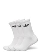 Tre Crw Cush3Pp Sport Socks Regular Socks White Adidas Originals
