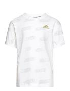 Jb Bluv Q4Aop T Sport T-shirts Short-sleeved White Adidas Sportswear
