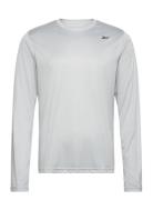 Train Ls Tech Tee Sport T-shirts Long-sleeved Grey Reebok Performance