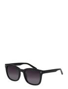Katya Recycled Iconic Retro Sunglasses Black Accessories Sunglasses D-...