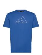 Ti 3B Tee Sport T-shirts Short-sleeved Blue Adidas Performance