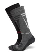 Core Ski Sock 2Pr Sport Socks Regular Socks Grey Tenson