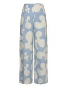 Hegon Pulloposti Bottoms Trousers Wide Leg Blue Marimekko