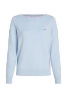 Co Jersey Stitch Boat-Nk Ls Swt Tops Knitwear Jumpers Blue Tommy Hilfi...