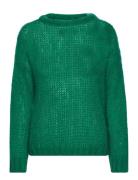 Delta Knit Sweater Tops Knitwear Jumpers Green Noella