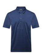Mens Performance Polo Sport Polos Short-sleeved Navy BACKTEE