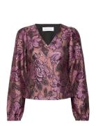 Selected Femme Slfpaula Pink Lavender Ls Top B Rosa