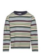Anton - T-Shirt Tops T-shirts Long-sleeved T-shirts Multi/patterned Hu...