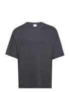 100% Cotton Relaxed-Fit T-Shirt Tops T-shirts Short-sleeved Navy Mango