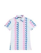 Hailey Print Polo Sport T-shirts & Tops Polos Pink J. Lindeberg