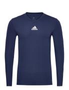 Team Base Tee Sport T-shirts Long-sleeved Navy Adidas Performance