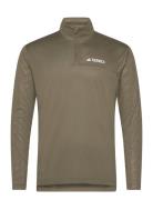 Terrex Multi Half-Zip Long-Sleeve Top Sport T-shirts Long-sleeved Gree...
