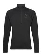 PUMA M Seasons Ls 1/4 Zip Polypropylene Rain Cell Svart