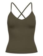 Björn Borg Studio Rib Strap Tank Khaki Green