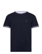 Original Penguin Org Piq Tee Ribbed T Blå