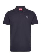 T-Smith-Doval-Pj Polo Shirt Tops Polos Short-sleeved Navy Diesel