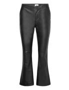 Cornelia Trousers Bottoms Trousers Leather Leggings-Byxor Black Twist ...