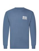Petal And Pest Ls Tee Sport T-shirts Long-sleeved Blue VANS
